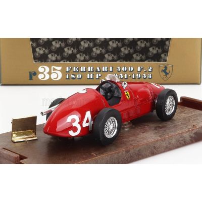 BRUMM FERRARI F1  500F2 N 34 WORLD CHAMPION 1952 ALBERTO ASCARI - BRUMM WIN - YES WE CAN CASSAZIONE 7 LUGLIO 2022 - RED 1/43