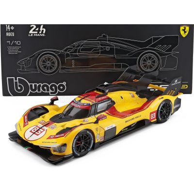 BURAGO FERRARI 499P 3.0L TURBO V6 TEAM AF CORSE N 83 WINNER 24h LE MANS 2025 ROBERT KUBICA - PHIL HANSON - YIFEI YE - CON VETRIN