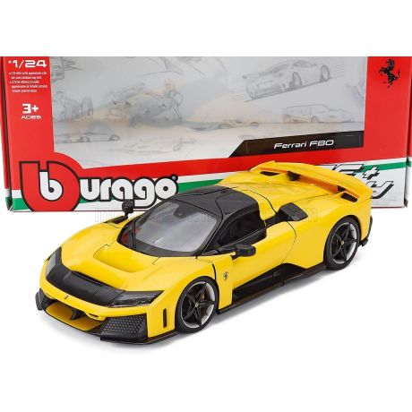 BURAGO FERRARI F80 2024 - YELLOW 1/24