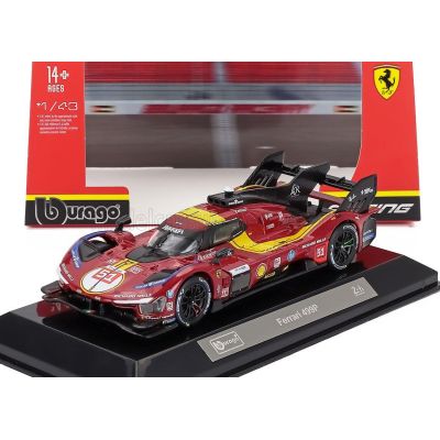 BURAGO FERRARI 499P 3.0L TURBO V6 TEAM FERRARI AF CORSE N 51 3rd 24h LE MANS 2025 ALESSANDRO PIER GUIDI - JAMES CALADO - ANTONIO
