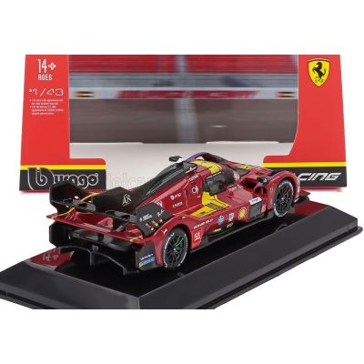 BURAGO FERRARI 499P 3.0L TURBO V6 TEAM FERRARI AF CORSE N 51 3rd 24h LE MANS 2025 ALESSANDRO PIER GUIDI - JAMES CALADO - ANTONIO