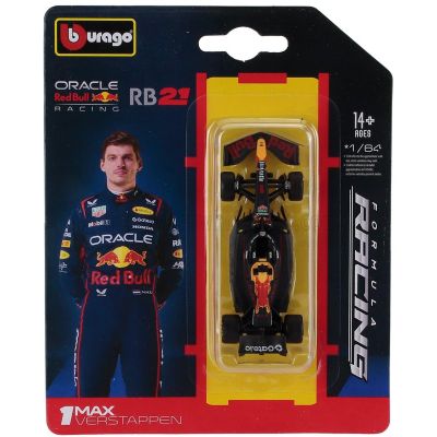 BURAGO RED BULL F1  RB21 TEAM ORACLE RED BULL RACING N 1 SEASON 2025 MAX VERSTAPPEN - BLUE YELLOW RED 1/64