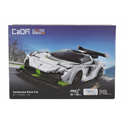 CADA CADA RC FANTASMA RACE CAR - 322 pcs - WHITE BLACK 1/20