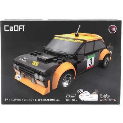 CADA FIAT RC ABARTH 131 N 3 RALLY - BLACK YELLOW 1/20