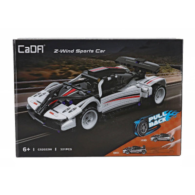 CADA CADA Z-WIND SPORTS CAR - 321 pcs - WHITE BLACK 1/20