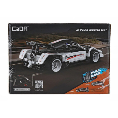 CADA CADA Z-WIND SPORTS CAR - 321 pcs - WHITE BLACK 1/20