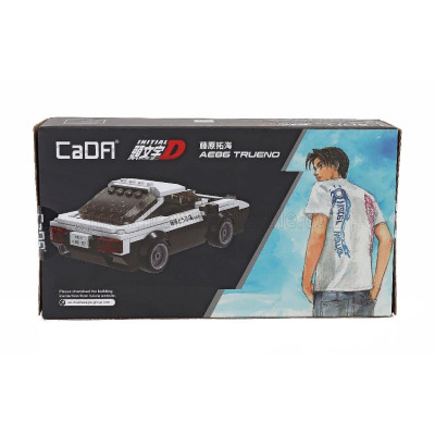 CADA TOYOTA SPRINTER TRUENO (AE86) INITIAL-D PROJECT D FINAL VERSION 1980 TV SERIES - 280 pcs - BLACK WHITE 1/32