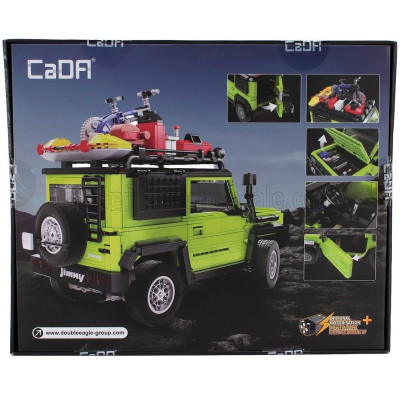 CADA SUZUKI JIMMY OFF-ROAD - 1803 pcs - GREEN BLACK 1/12