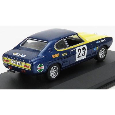 CMR FORD ENGLAND CAPRI 2600 GT N 23 RALLY OLYMPIA ERC 1972 W.ROHRL - H. ROTHFUß - BLUE YELLOW 1/43