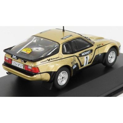 CMR PORSCHE 924 CARRERA GTS N 1 WINNER RALLY HESSEN 1981 W.ROHRL - C.GEISTDORFER - GOLD BLACK 1/43