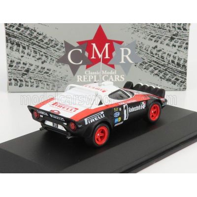CMR LANCIA STRATOS HF PIRELLI N 1 WINNER RALLY HUNSRUCK 1978 W.ROHRL - C.GEISTDORFER - RED BLACK WHITE 1/43