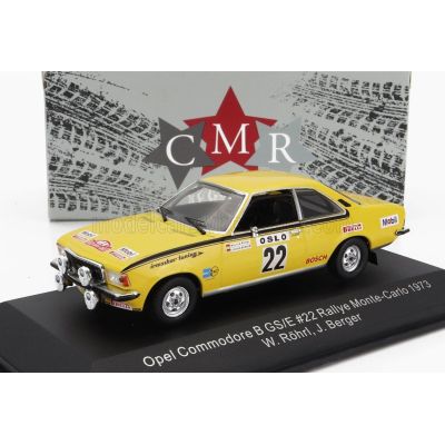 CMR OPEL COMMODORE B GS/E (night version) N 22 RALLY MONTECARLO 1973 W.ROHRL - J.BERGER - YELLOW 1/43