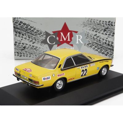 CMR OPEL COMMODORE B GS/E (night version) N 22 RALLY MONTECARLO 1973 W.ROHRL - J.BERGER - YELLOW 1/43