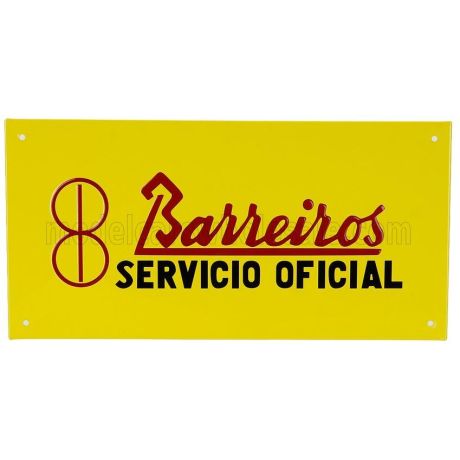 EDICOLA ACCESSORIES METAL PLATE - BARREIROS SERVICIO OFICIAL - YELLOW RED BLACK 1/1