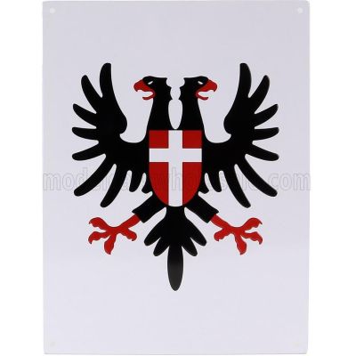 EDICOLA ACCESSORIES METAL PLATE - MILITARY PANZER REGIMENT WWII - WHITE 1/1
