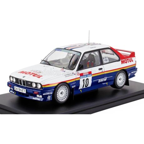 EDICOLA BMW 3-SERIES M3 (E30) ROTHMANS N 10 WINNER RALLY TOUR DE CORSE 1987 BERNARD BEGUIN - JEAN JACQUES LENNE - WHITE BLUE RED