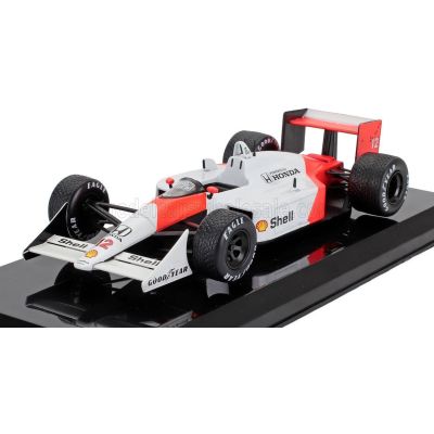 EDICOLA McLAREN F1  MP4/4 HONDA N 12 WORLD CHAMPION SEASON 1988 AYRTON SENNA - DAMAGE BLISTER BOX - RED WHITE 1/24