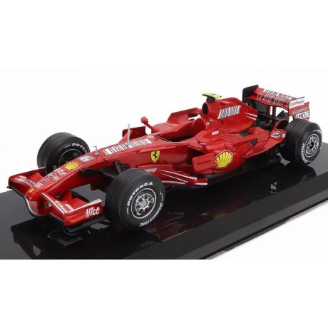 EDICOLA FERRARI F1  F2007 N 6 WORLD CHAMPION WINNER BRAZILIAN GP KIMI RAIKKONEN 2007 - DAMAGE BLISTER BOX - RED MET 1/24