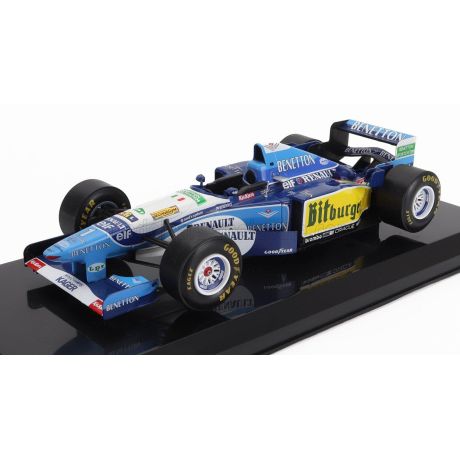 EDICOLA BENETTON F1 B195 TEAM MILD SEVEN RENAULT N 1 WORLD CHAMPION SEASON 1995 MICHAEL SCHUMACHER - DAMAGE BLISTER BOX - BLUE Y