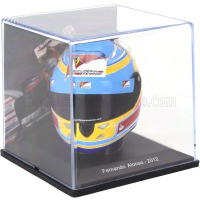 EDICOLA HELMET F1  CASCO HELMET FERNANDO ALONSO F2012 TEAM FERRARI SEASON 2012 - BLUE YELLOW RED 1/5