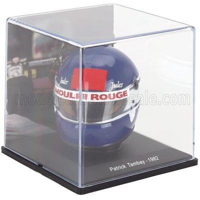 EDICOLA HELMET F1  CASCO HELMET PATRICK TAMBAY TEAM SCUDERIA FERRARI 126 C2 SEASON 1982 - BLUE WHITE 1/5