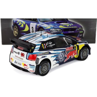 EDICOLA VOLKSWAGEN POLO WRC TEAM VOLKSWAGEN MOTORSPORT RED BULL N 1 WINNER RALLY WALES GB 2015 SEBASTIEN OGIER - JULIEN INGRASSI