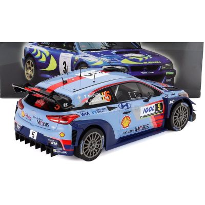 EDICOLA HYUNDAI i20 WRC COUPE N 5 WINNER RALLY TOUR DE CORSE 2017 T.NEUVILLE - N.GILSOUL - 2 TONE BLUE 1/18
