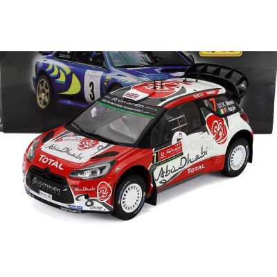 EDICOLA CITROEN DS3 WRC TEAM TOTAL ABU DHABI N 7 WINNER RALLY PORTUGAL 2016 K.MEEKE - P.NAGLE - RED WHITE 1/18