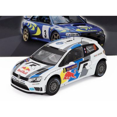 EDICOLA VOLKSWAGEN POLO R WRC TEAM VOLKSWAGEN MOTORSPORT N 8 WINNER RALLY SWEDEN 2013 SEBASTIEN OGIER - JULIEN INGRASSIA - WHITE