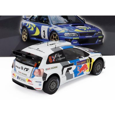 EDICOLA VOLKSWAGEN POLO R WRC TEAM VOLKSWAGEN MOTORSPORT N 8 WINNER RALLY SWEDEN 2013 SEBASTIEN OGIER - JULIEN INGRASSIA - WHITE