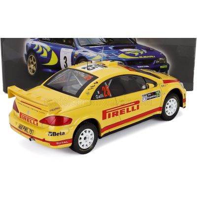 EDICOLA PEUGEOT 307 WRC N 25 3rd RALLY ARGENTINA 2006 GIANLUIGI GALLI - GIOVANNI BERNACCHINI - YELLOW RED 1/18