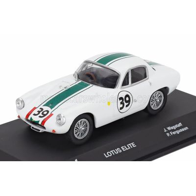 EDICOLA LOTUS ELITE MK14 TEAM ELITE N 39 24h LE MANS 1963 PAT FERGUSON - JOHN WAGSTAFF - WHITE BLACK 1/43