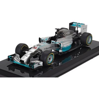 EDICOLA MERCEDES GP F1  W05 AMG PETRONAS N 44 WORLD CHAMPION SEASON 2014 LEWIS HAMILTON - BLISTER BOX - SILVER GREEN 1/24