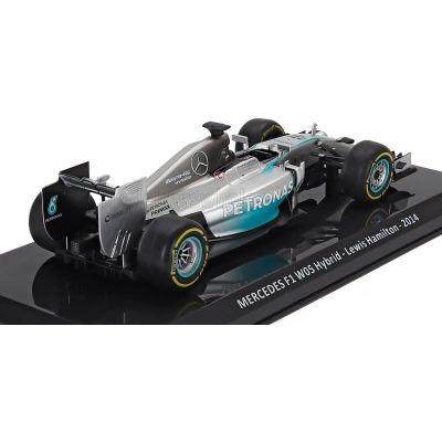 EDICOLA MERCEDES GP F1  W05 AMG PETRONAS N 44 WORLD CHAMPION SEASON 2014 LEWIS HAMILTON - BLISTER BOX - SILVER GREEN 1/24