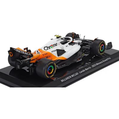 EDICOLA McLAREN F1  MCL60 TEAM McLAREN N 4 MONACO GP 2023 LANDO NORRIS - BLISTER BOX - BLACK WHITE ORANGE 1/24