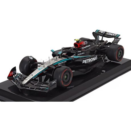 EDICOLA MERCEDES GP F1  W15 EQ PERFORMANCE TEAM AMG PETRONAS MOTORSPORT N 44 SEASON 2024 LEWIS HAMILTON - BLISTER BOX - BLACK SI
