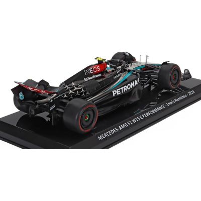 EDICOLA MERCEDES GP F1  W15 EQ PERFORMANCE TEAM AMG PETRONAS MOTORSPORT N 44 SEASON 2024 LEWIS HAMILTON - BLISTER BOX - BLACK SI