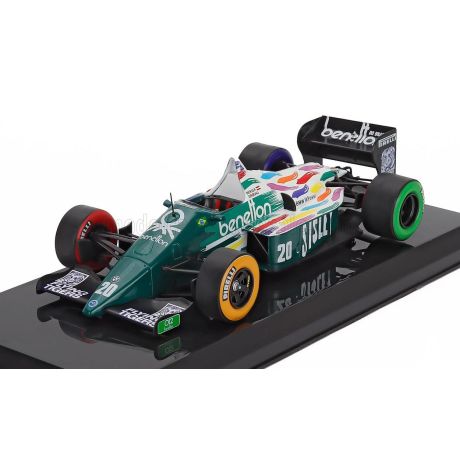 EDICOLA BENETTON F1  BMW B186 BENETTON N 20 SEASON 1986 GERHARD BERGER - BLISTER BOX - GREEN WHITE 1/24