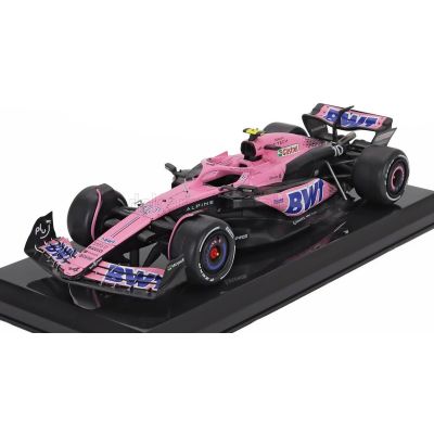 EDICOLA ALPINE F1  A523 TEAM BWT ALPINE N 10 BAHRAIN GP 2023 PIERRE GASLY - BLISTER BOX - PINK BLACK BLUE 1/24