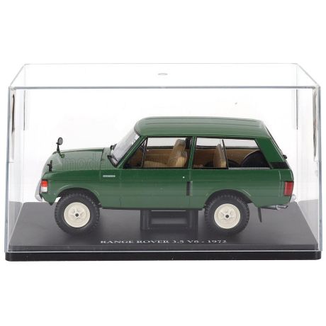EDICOLA LAND ROVER RANGE ROVER 3.5L V8 1972 - CON VETRINA - WITH SHOWCASE - GREEN 1/24