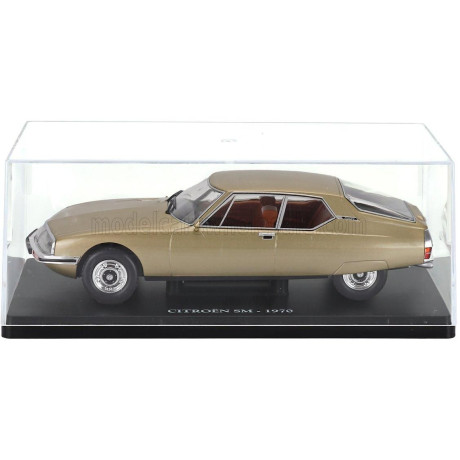 EDICOLA CITROEN SM MASERATI 1970 - CON VETRINA - WITH SHOWCASE - GOLD 1/24