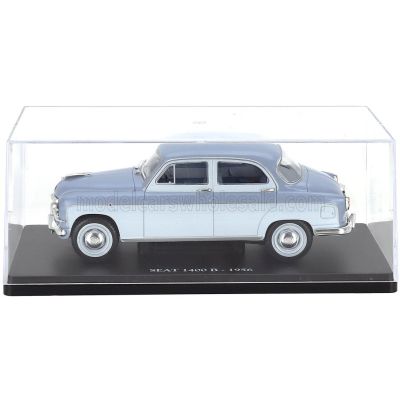 EDICOLA SEAT FIAT 1400B 1956 - CON VETRINA - WITH SHOWCASE - 2 TONE BLUE 1/24
