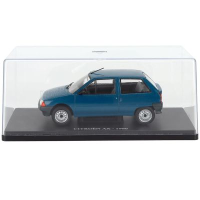 EDICOLA CITROEN AX 1986 - CON VETRINA - WITH SHOWCASE - BLUE 1/24