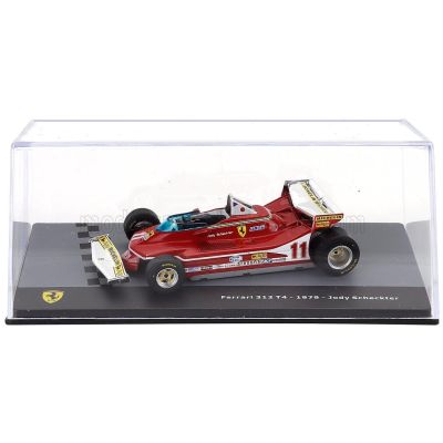 EDICOLA FERRARI F1  312T3 N 11 WORLD CHAMPION SEASON 1979 JODY SCHECKTER - CON VETRINA - WITH SHOWCASE - RED 1/43