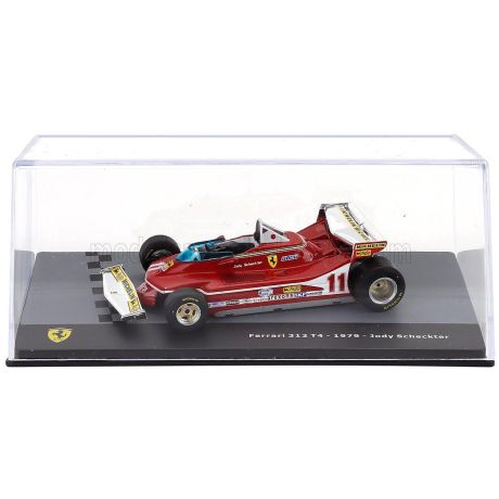 EDICOLA FERRARI F1  312T3 N 11 WORLD CHAMPION SEASON 1979 JODY SCHECKTER - CON VETRINA - WITH SHOWCASE - RED 1/43