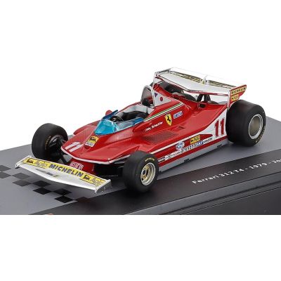 EDICOLA FERRARI F1  312T3 N 11 WORLD CHAMPION SEASON 1979 JODY SCHECKTER - CON VETRINA - WITH SHOWCASE - RED 1/43