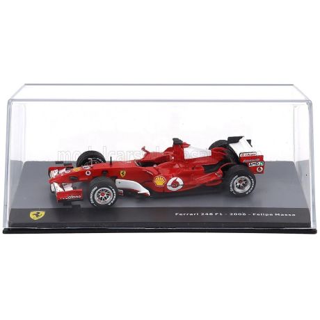EDICOLA FERRARI F1  248 F1 N 6 SEASON 2006 FELIPE MASSA - CON VETRINA - WITH SHOWCASE - RED WHITE 1/43