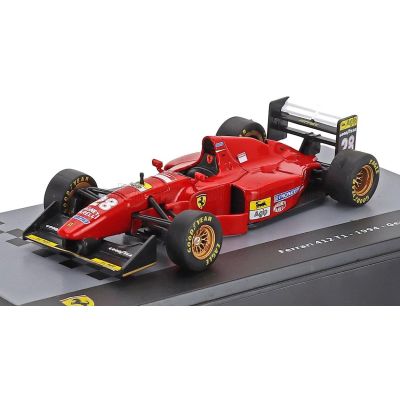 EDICOLA FERRARI F1  412 T1B N 28 SEASON 1994 GERHARD BERGER - CON VETRINA - WITH SHOWCASE - RED BLACK 1/43