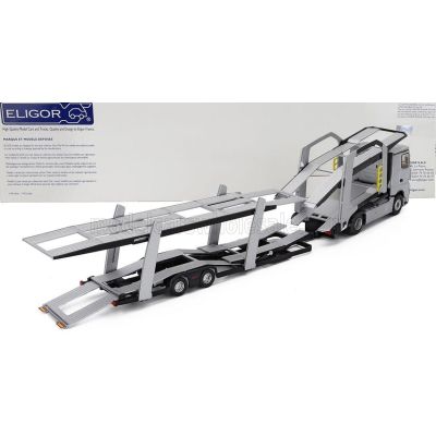 ELIGOR MERCEDES BENZ ACTROS 5 1845 TRUCK CAR TRANSPORTER 2020 - EXCLUSIVE CARMODEL - CARS NOT INCLUDED - GREY MET 1/43