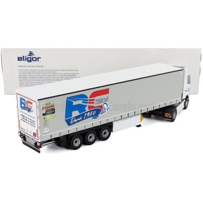 ELIGOR VOLVO FH AERO 500 TRUCK TELONATO ROUILLE & COULON TRANSPORTS 2024 - WHITE GREY 1/43